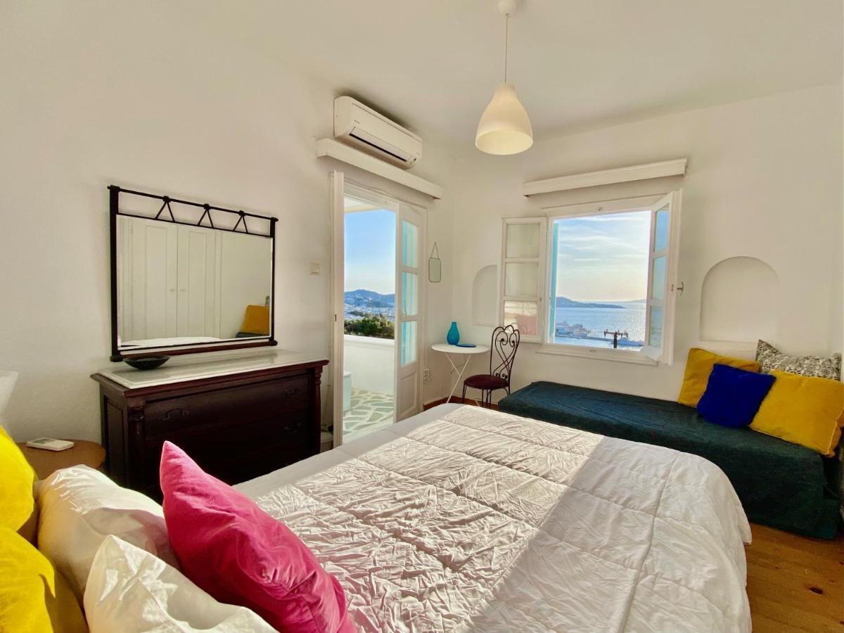 Ferienwohnung Anemones Sea View Mykonos Town Exterior foto