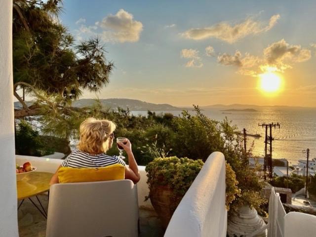Ferienwohnung Anemones Sea View Mykonos Town Exterior foto